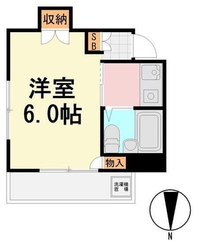 拡大写真:メゾンタカクラ 3階3Cの間取り