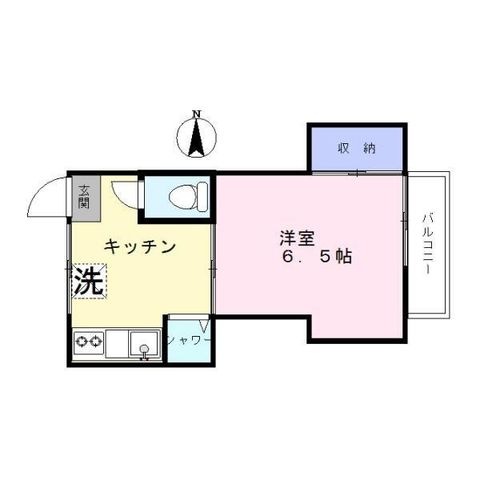 拡大写真:品川区旗の台3丁目 2階202の間取り
