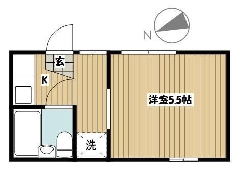 拡大写真:文京区水道2丁目 2階202の間取り