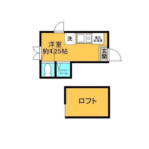 拡大写真:渋谷区笹塚3丁目 2階102の間取り