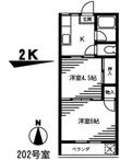 横山コーポの間取図