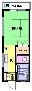 橋本ハイツの間取図