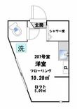 新宿区高田馬場3丁目の間取図