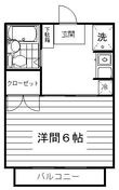 ホワイトコーポA棟の間取図