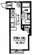 新宿区大京町の間取図