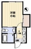 八成コーポの間取図