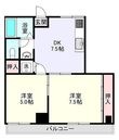 足立区扇2丁目の間取図