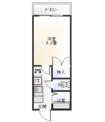 拡大写真:江戸川区篠崎町5丁目 1階105の間取り