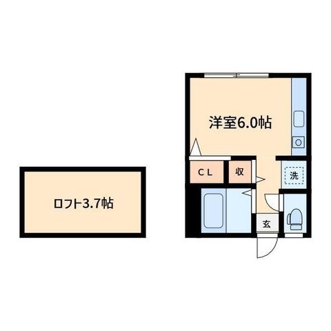 拡大写真:サザンコート曳舟 2階202の間取り