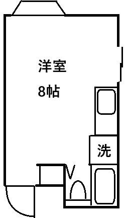 拡大写真：カナディアンハイツ新宿 1階103の間取り