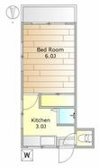 コーポEGAWAの間取図