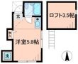 ティエドゥール清水町の間取図