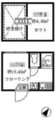 中野区松が丘2丁目の間取図
