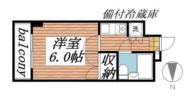 拡大写真:カーサ目黒 1階01の間取り