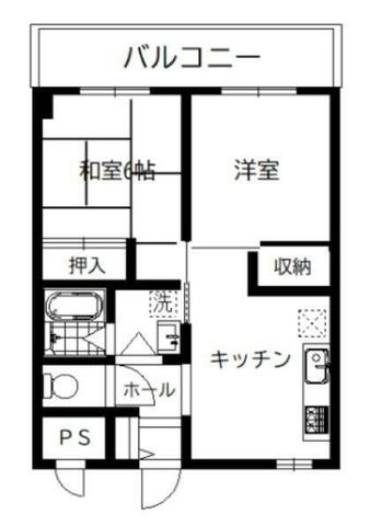 拡大写真:川崎市川崎区中島3丁目 2階203の間取り
