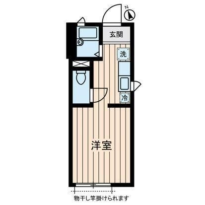 拡大写真:川崎市高津区諏訪2丁目 2階203の間取り