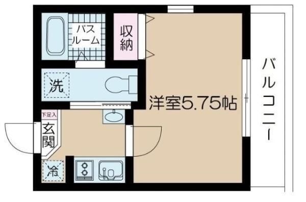 拡大写真:世田谷区玉川4丁目 2階201の間取り