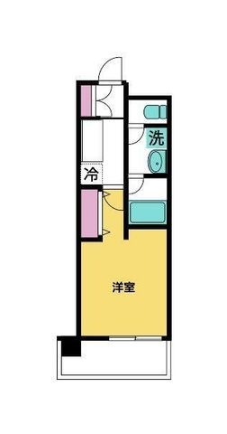 拡大写真:横浜市神奈川区台町 4階403の間取り