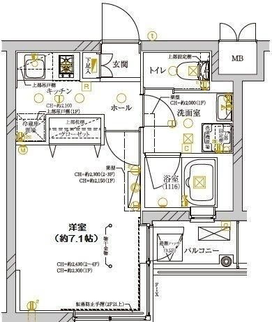 拡大写真:川崎市高津区末長4丁目 1階102の間取り