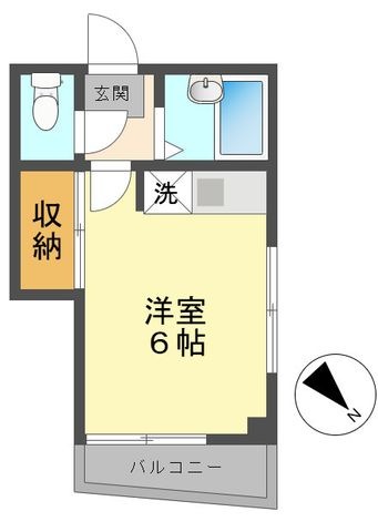 拡大写真:大平ビル 3階301の間取り