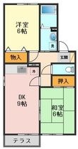 メゾンソレイユ の間取図