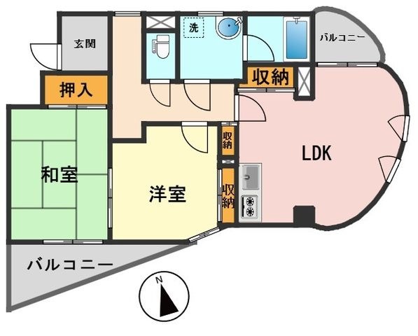 拡大写真:ラレーブ金町 3階304の間取り