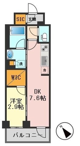拡大写真:グランカーサ瑞江 2階209の間取り