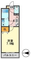クレヴィスタ立石Ⅱ の間取図