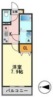 クレヴィスタ立石Ⅱの間取図
