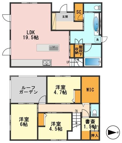 拡大写真:上篠崎戸建 -の間取り