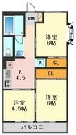 セントラルハイツいちのえの間取図