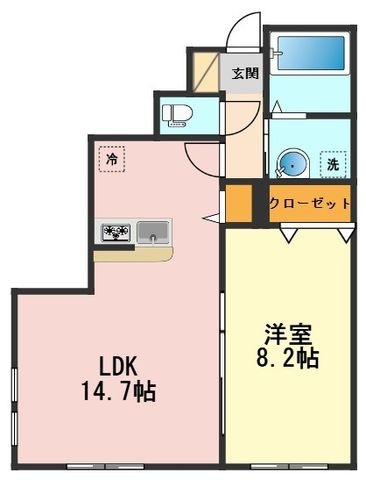 拡大写真:Duale 1階101の間取り