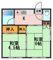 菊花ハイツの間取図