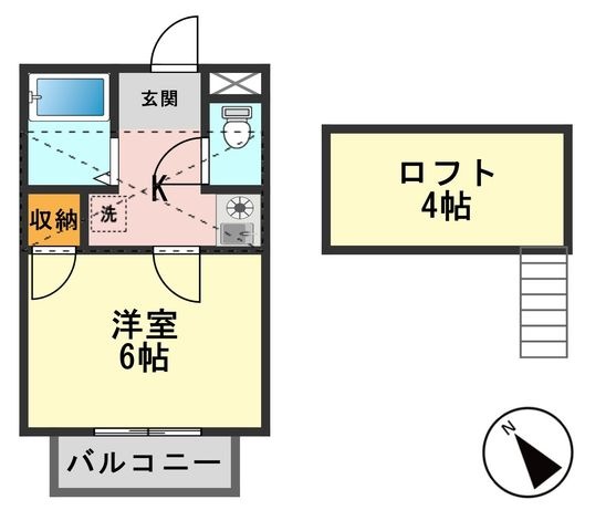 拡大写真:グリーンハイツウエノⅡ 1階102の間取り