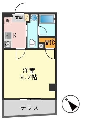 拡大写真:アセット瑞江 1階102の間取り