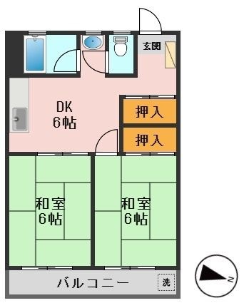 拡大写真:宮崎ビルディングメゾン小岩 7階702の間取り