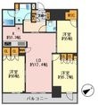 プラウドタワー小岩フロントの間取図
