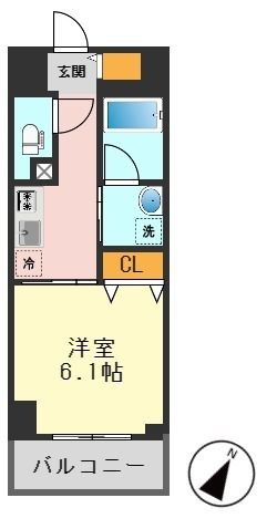 拡大写真:ジョイヴィレッジ瑞江 5階502の間取り