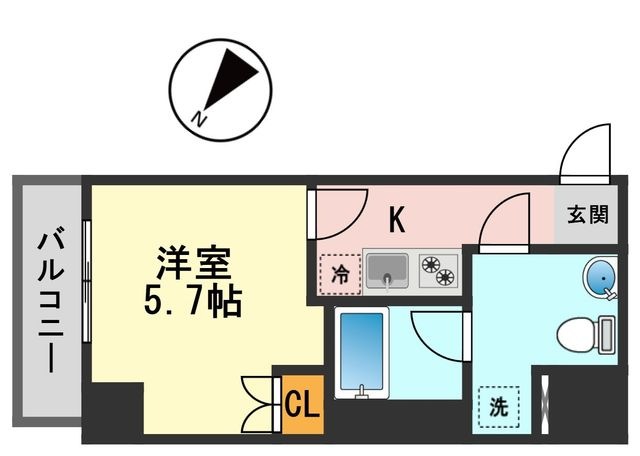 拡大写真:メインステージ新小岩 11階1108の間取り