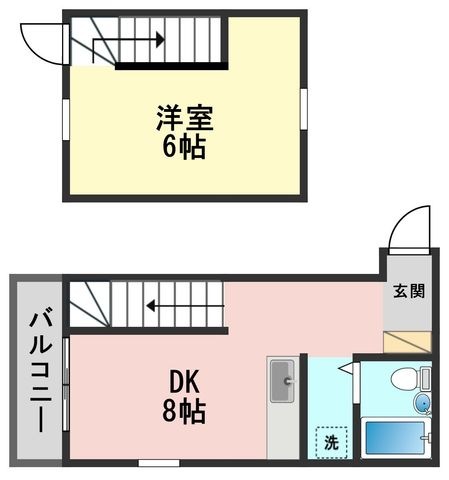 拡大写真:メゾンドマレシャル 3階303の間取り