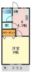 ユタカコーポの間取図