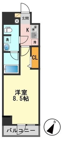 拡大写真:ソラステージ金町 5階504の間取り