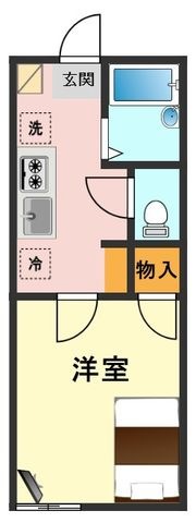 拡大写真:HM船堀 1階103の間取り