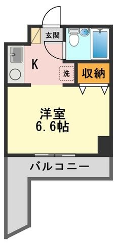 拡大写真:コスモ亀有Ⅴ 2階205の間取り