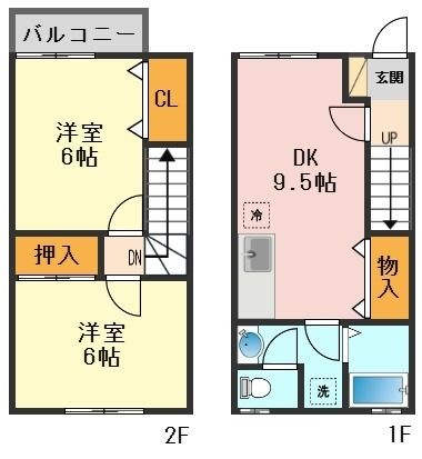 拡大写真:プランドール篠崎 1階102の間取り
