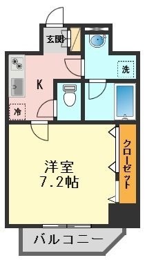 拡大写真:リファイズ小岩 3階303の間取り