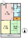 パームスプリングス の間取図