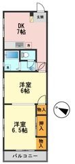 杉浦マンションの間取図