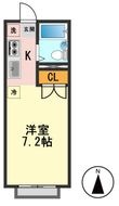 ツインハイツ秋山1 の間取図