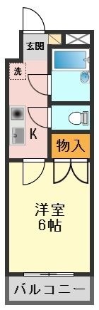 拡大写真:パークハイツ 2階201の間取り